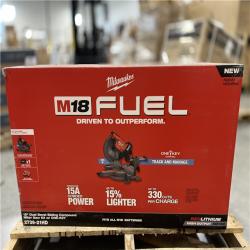 NEW! - Milwaukee M18 FUEL 18V Lithium-Ion Brushless Cordless 12 in. Dual Bevel Sliding Compound Miter Saw Kit with One 12.0Ah Battery