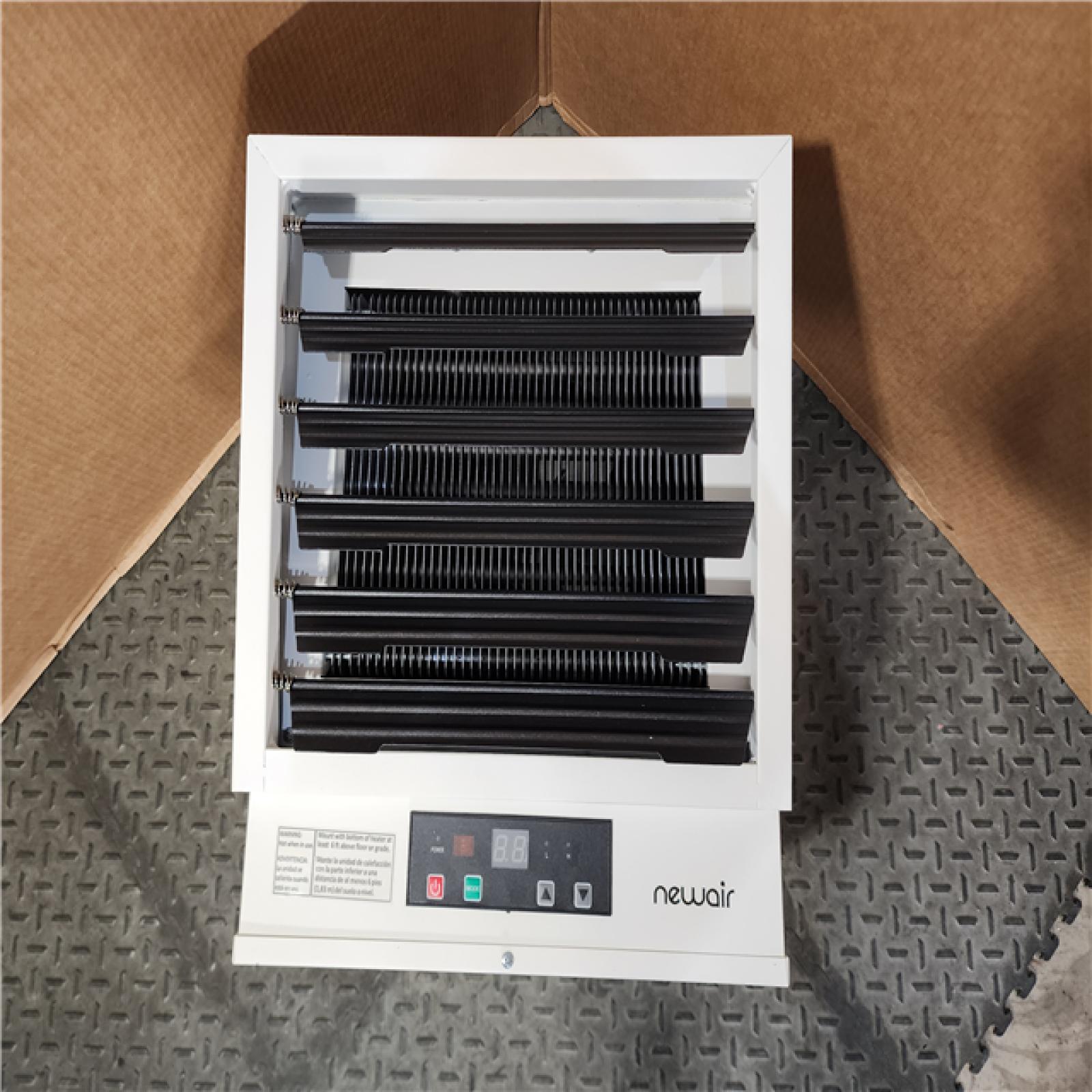 HOUSTON LOCATION - AS-IS Newair Hardwired 240v Electric Workshop Garage Heater 10,000W Powerful Fan-Forced Rapid Heat for Ceiling, Wall or Counter Mount,Heats up to 1605 Sq.ft