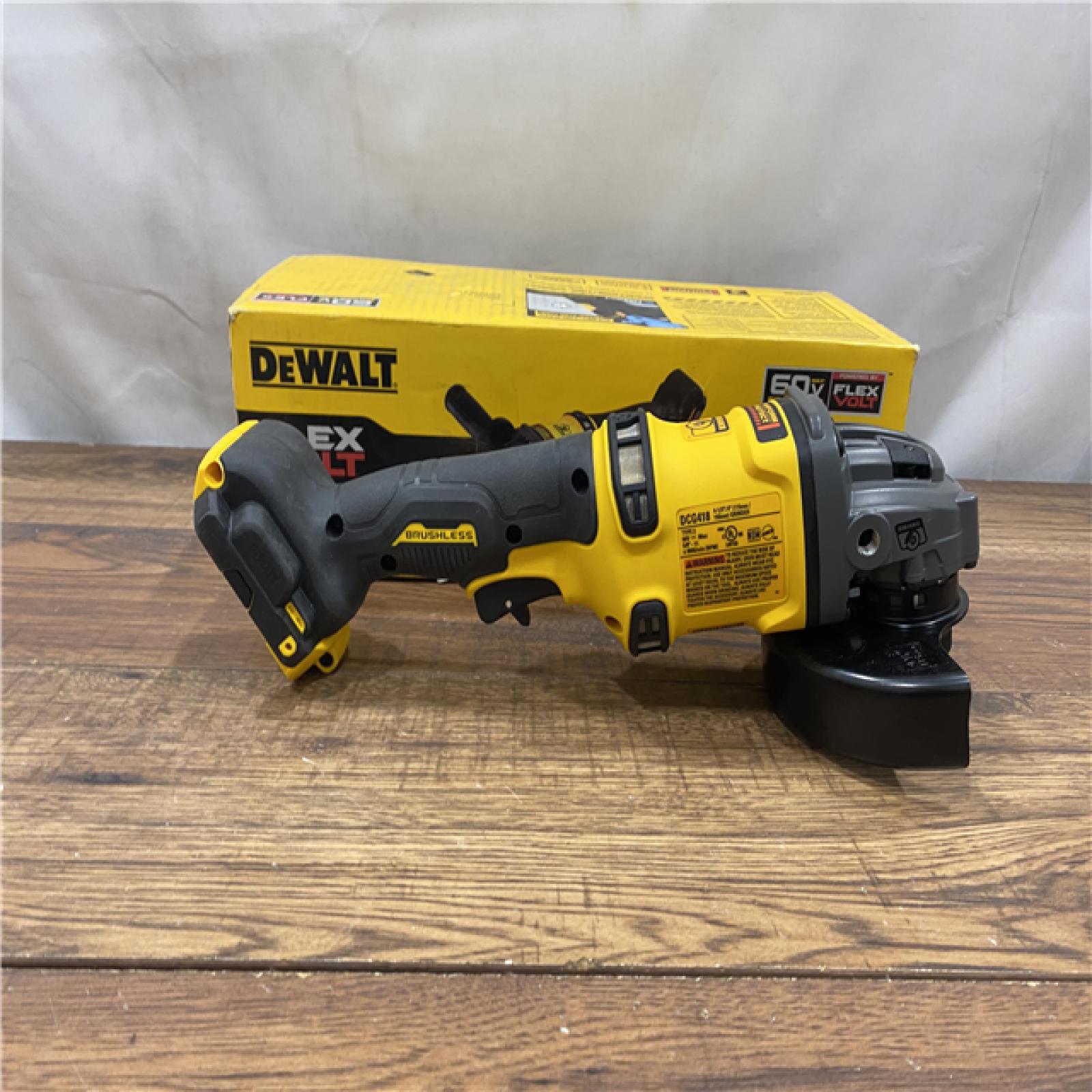 AS IS FLEXVOLT 60V MAX Cordless Brushless 4.5 in. to 6 in. Small Angle Grinder with Kickback Brake (Tool Only)