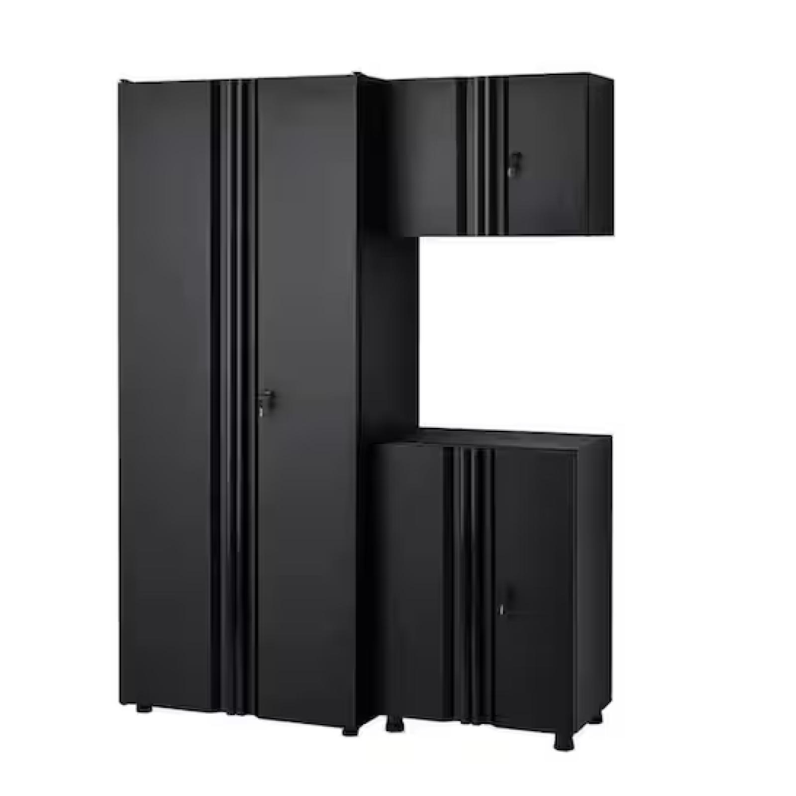 DALLAS LOCATION - Husky 3-Piece Regular Duty Welded Steel Garage Storage System in Black