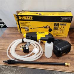 AS-IS DEWALT 20V MAX 550 PSI 1.0 GPM Cold Water Cordless Battery Power Cleaner with 4 Nozzles (Tool Only)