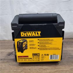 NEW! DEWALT 165 Ft. Red Self-Leveling Cross-Line and Plumb Spot Laser Level with (3) AAA Batteries & Case