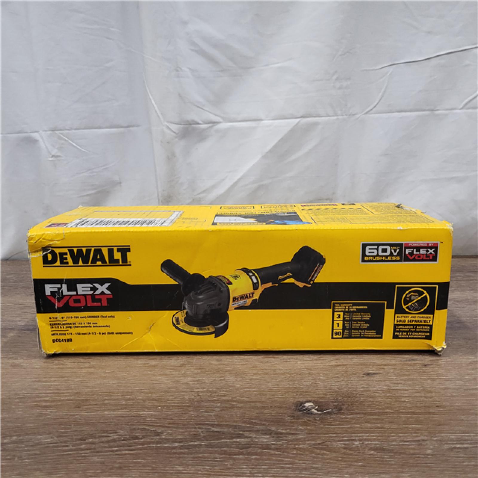 AS-IS DeWalt FLEXVOLT 60V MAX Cordless Grinder  4.5 - 6   9000 RPM  1 EA (115-DCG418B) (ONLY TOOL)