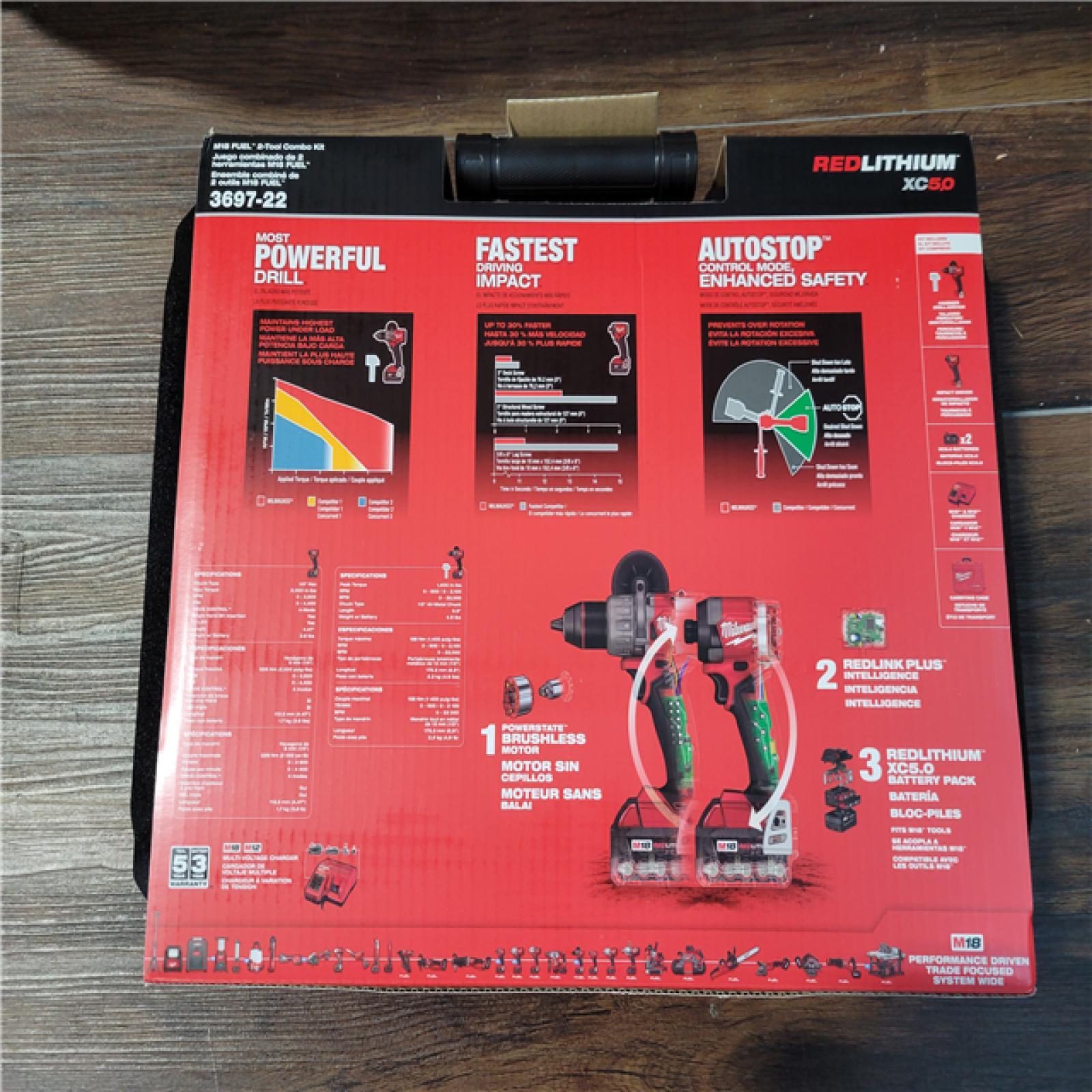 CALIFORNIA NEW MILWAUKEE M18 FUEL 2-TOOL COMBO KIT (2 BATTERIES AND CHARGER INCLUDED)