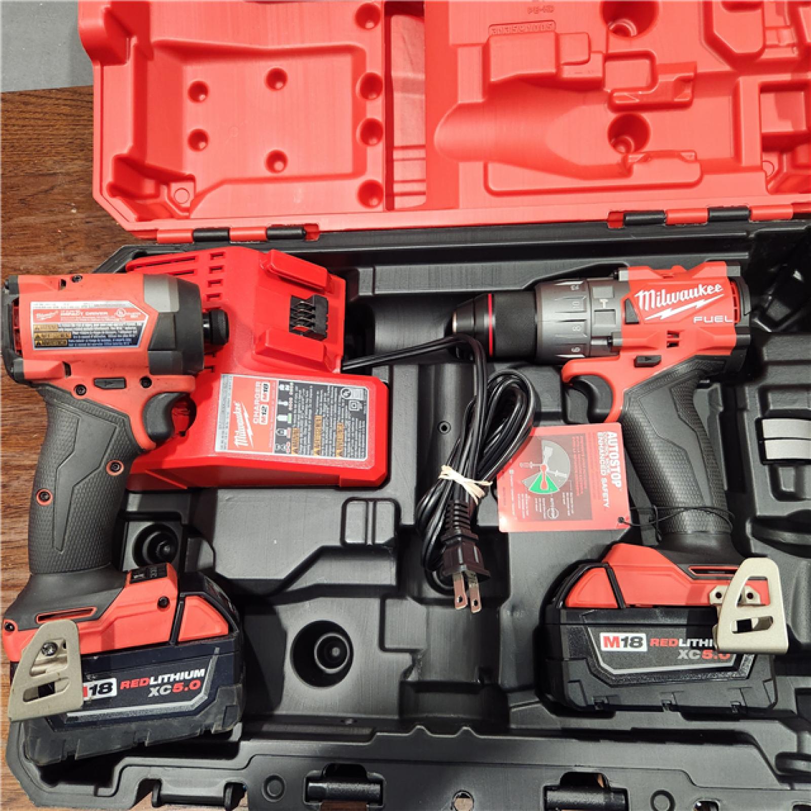 AS-IS M18 FUEL 18V Lithium-Ion Brushless Cordless Hammer Drill and Impact Driver Combo Kit (2-Tool) with 2 Batteries