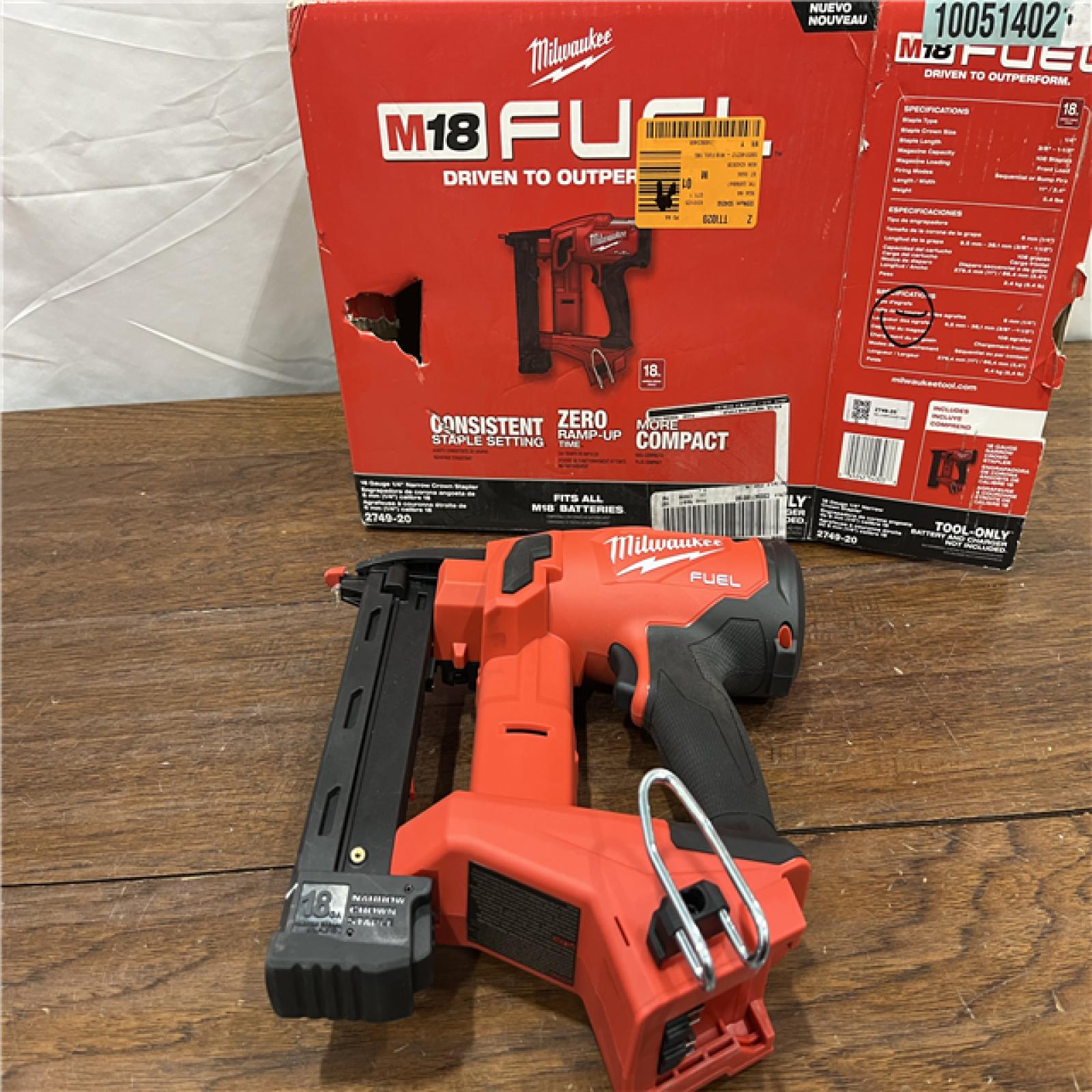 AS-ISM18 FUEL 18-Volt Lithium-Ion Brushless Cordless 18-Gauge 1/4 in. Narrow Crown Stapler (Tool-Only)