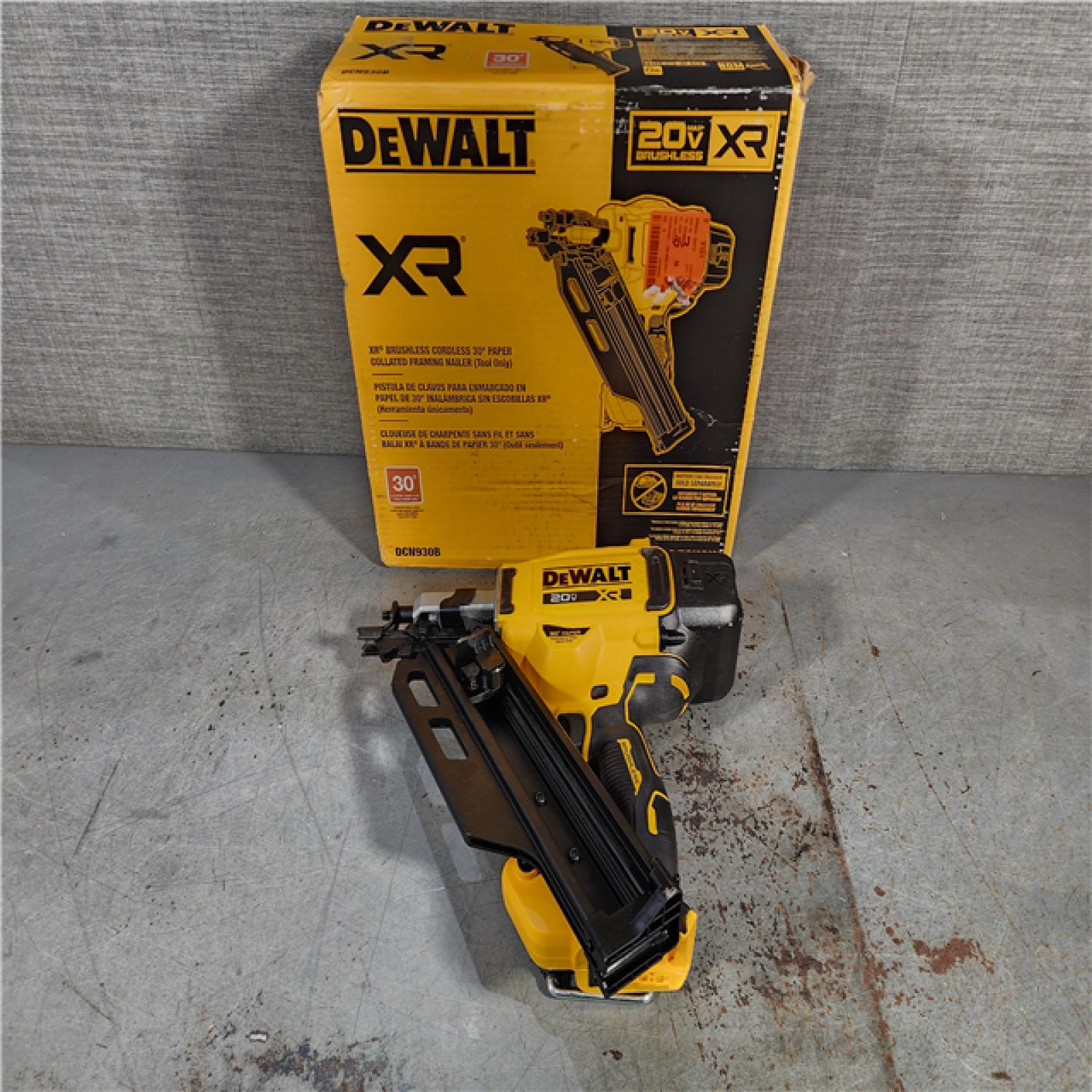 HOUSTON LOCATION - AS-IS DEWALT 20-Volt 30Â° Cordless Framing Nailer (Tool-Only)