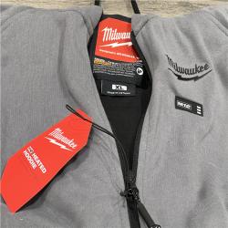 AS-IS Milwaukee M12 12-Volt Cordless Gray Heated Jacket Hoodie Kit (X-Large)