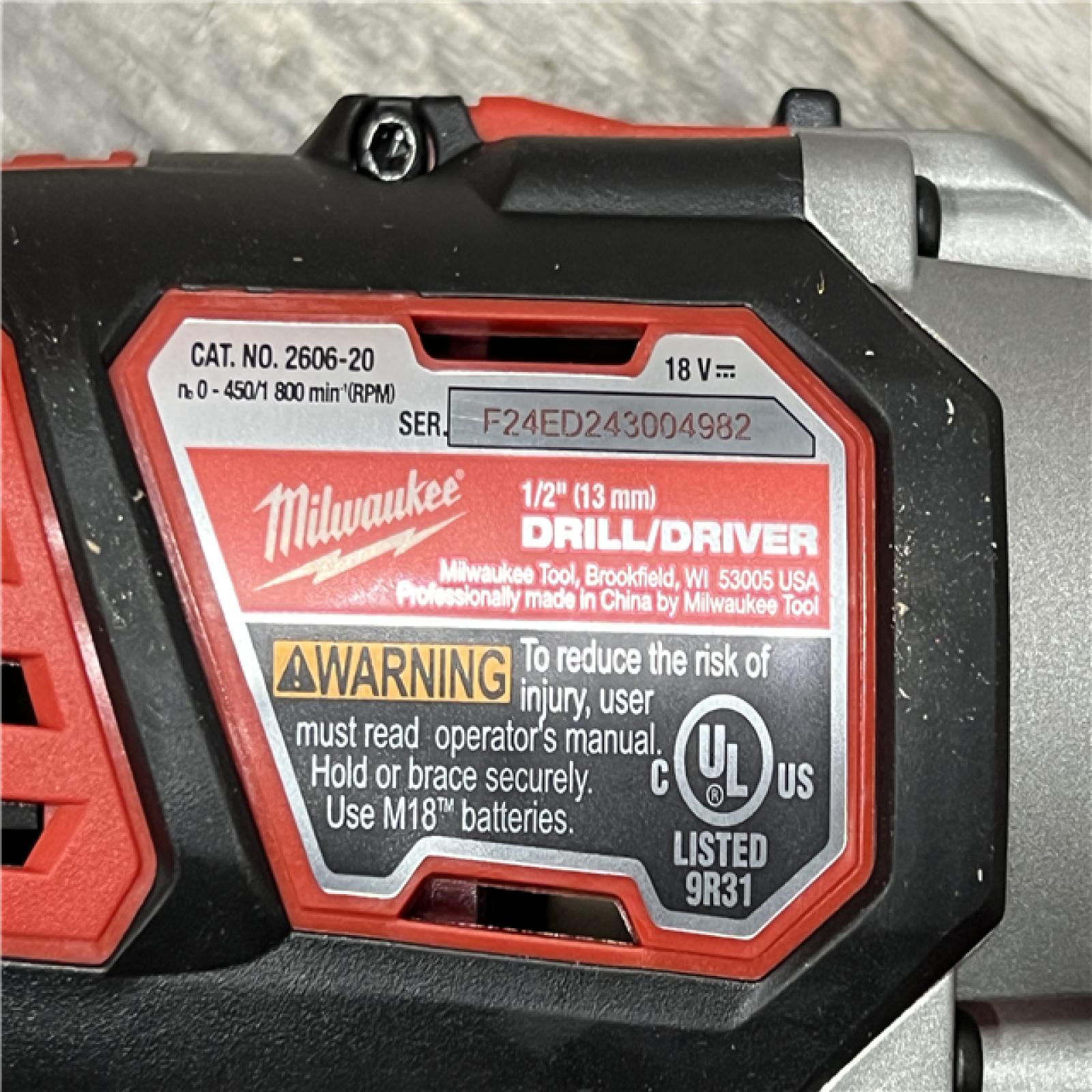 AS-IS MILWAUKEE M18 18V Lithium-Ion Cordless Combo Kit (5-Tool) with (1) 3.0Ah and (1) 1.5Ah Battery, (1) Charger, (1) Tool Bag