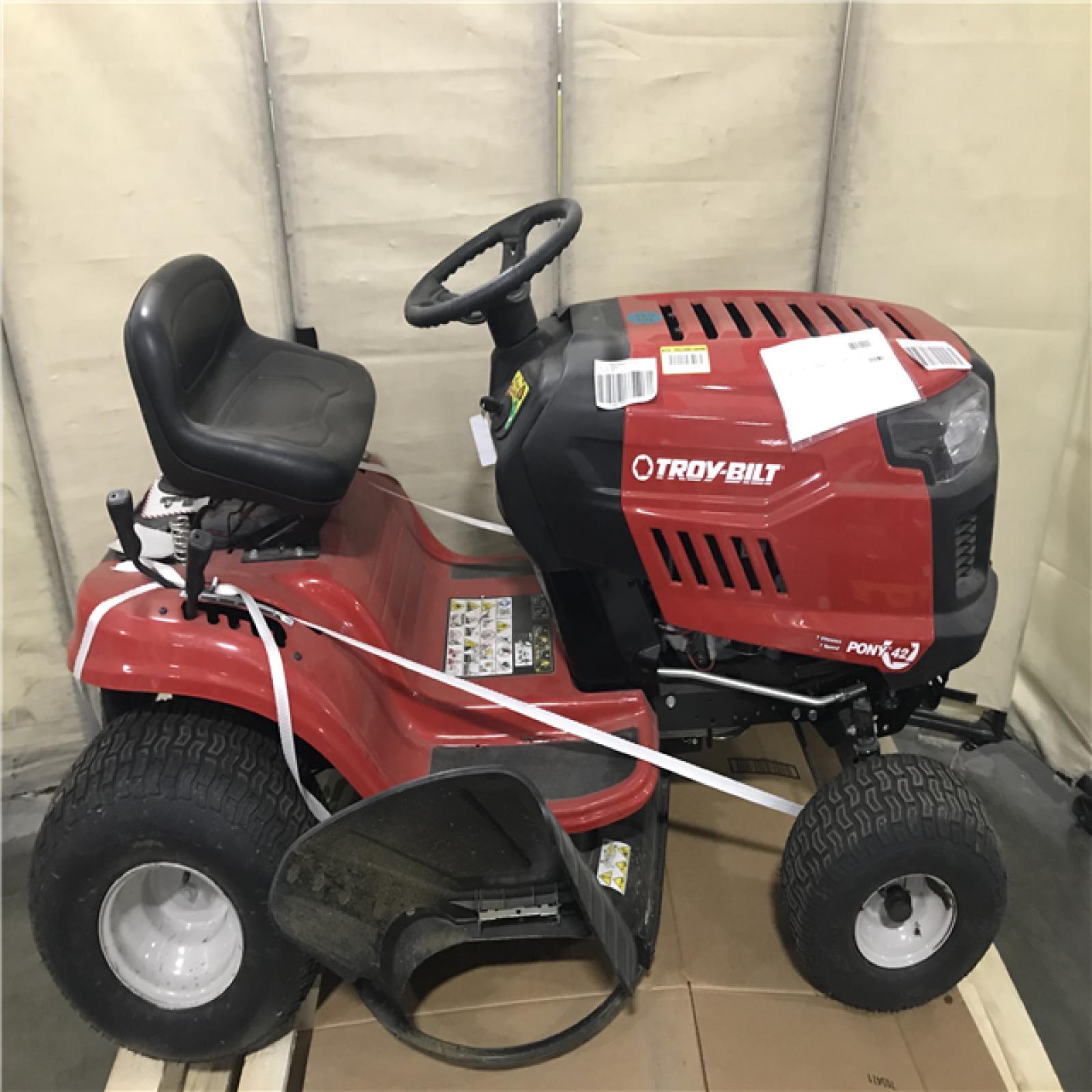 California AS-IS Troy-Bilt 42” Gas Sit Down Lawn Mower