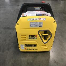 California AS-IS Champion Power Equipment 2500-Watt Recoil Start Ultra-Light Portable Gas and Propane Powered Dual Fuel Inverter Generator with CO Shield