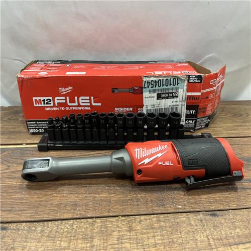 AS-IS Milwaukee M12 FUEL 1/4 in. Cordless Brushless High Speed Ratchet (Tool Only)