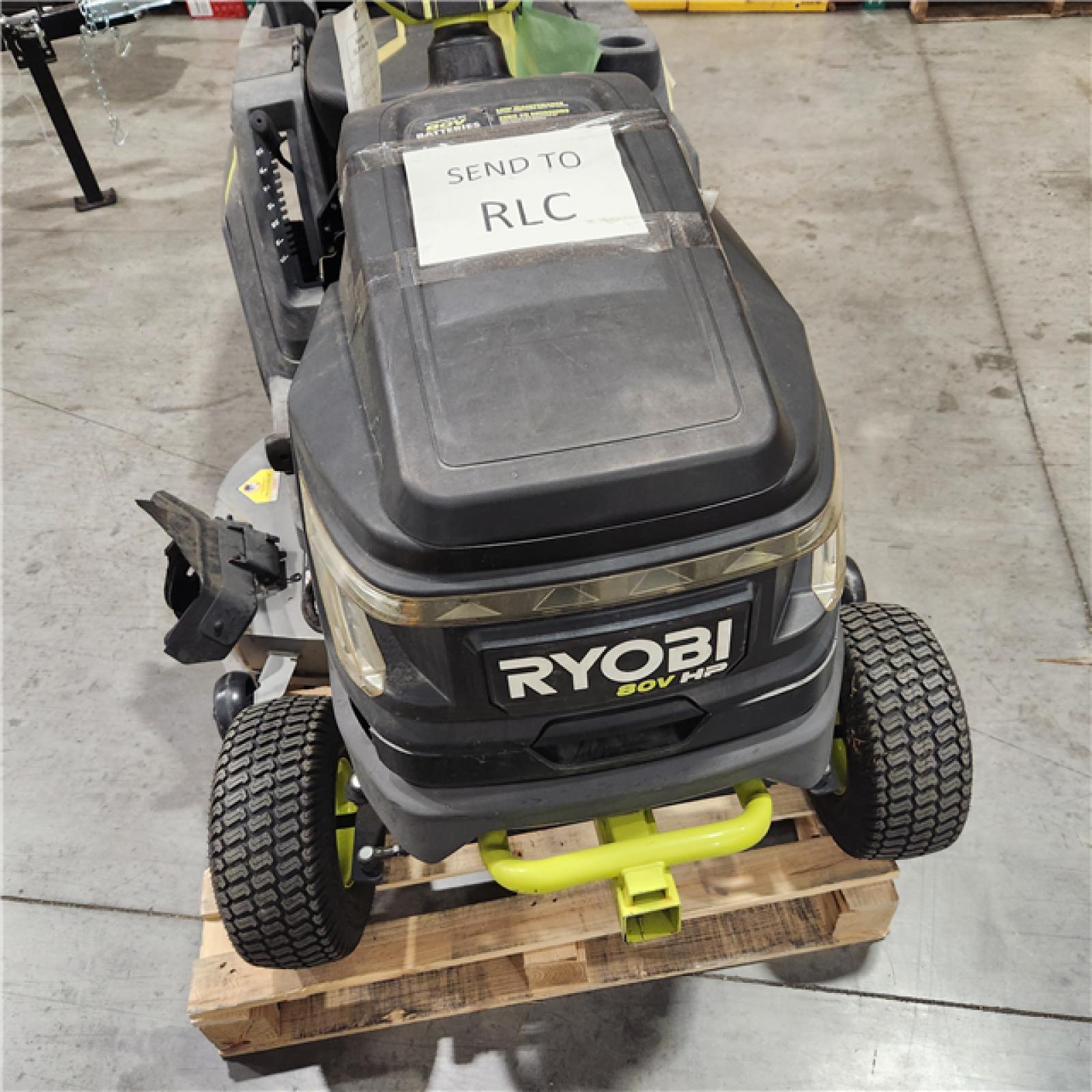 Dallas Location - As-Is RYOBI 80V HP BRUSHLESS 42 RIDING LAWN