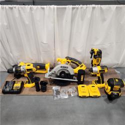 AS IS Dewalt 20-Volt MAX ToughSystem Lithium-Ion 6-Tool Cordless Combo Kit