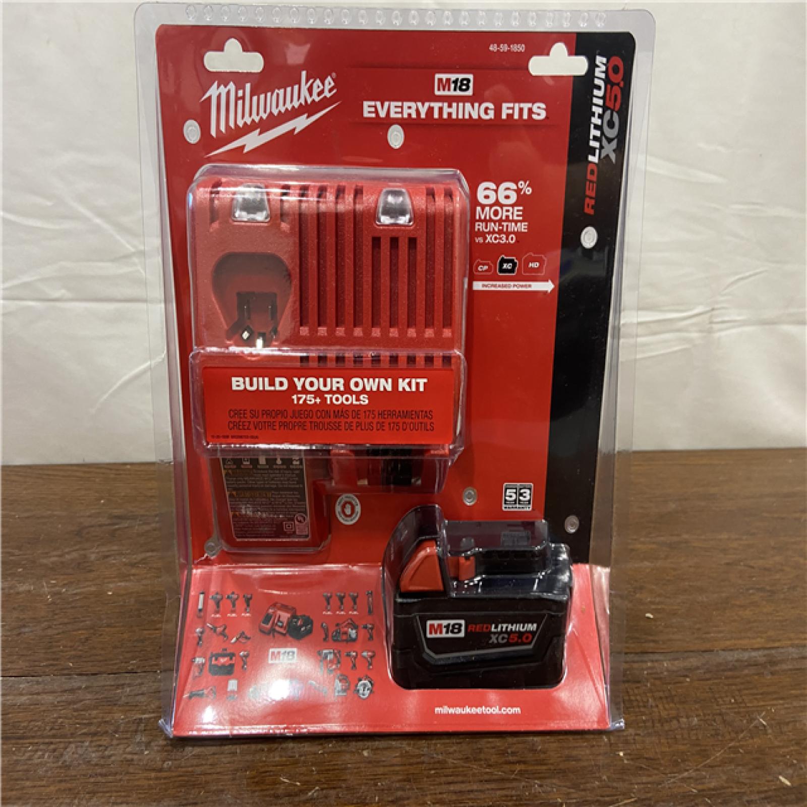 NEW! Milwaukee M18 18-Volt Lithium-Ion XC Battery Starter Kit