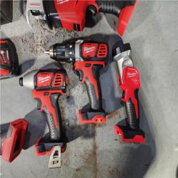 HOUSTON LOCATION - AS-IS (APPEARS LIKE NEW) M18 18V Lithium-Ion Cordless Combo Kit (5-Tool) with (2) Batteries, Charger and Tool Bag