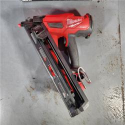 HOUSTON LOCATION - AS-IS Milwaukee 2839-20 M18 FUEL 15 Ga. 18 Volt Brushless Angled Finish Nailer (TOOL ONLY)