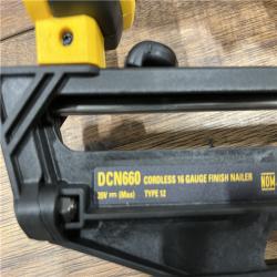 AS-IS DEWALT Cordless 20V Max XR Angled Finish Nailer (Tool Only)