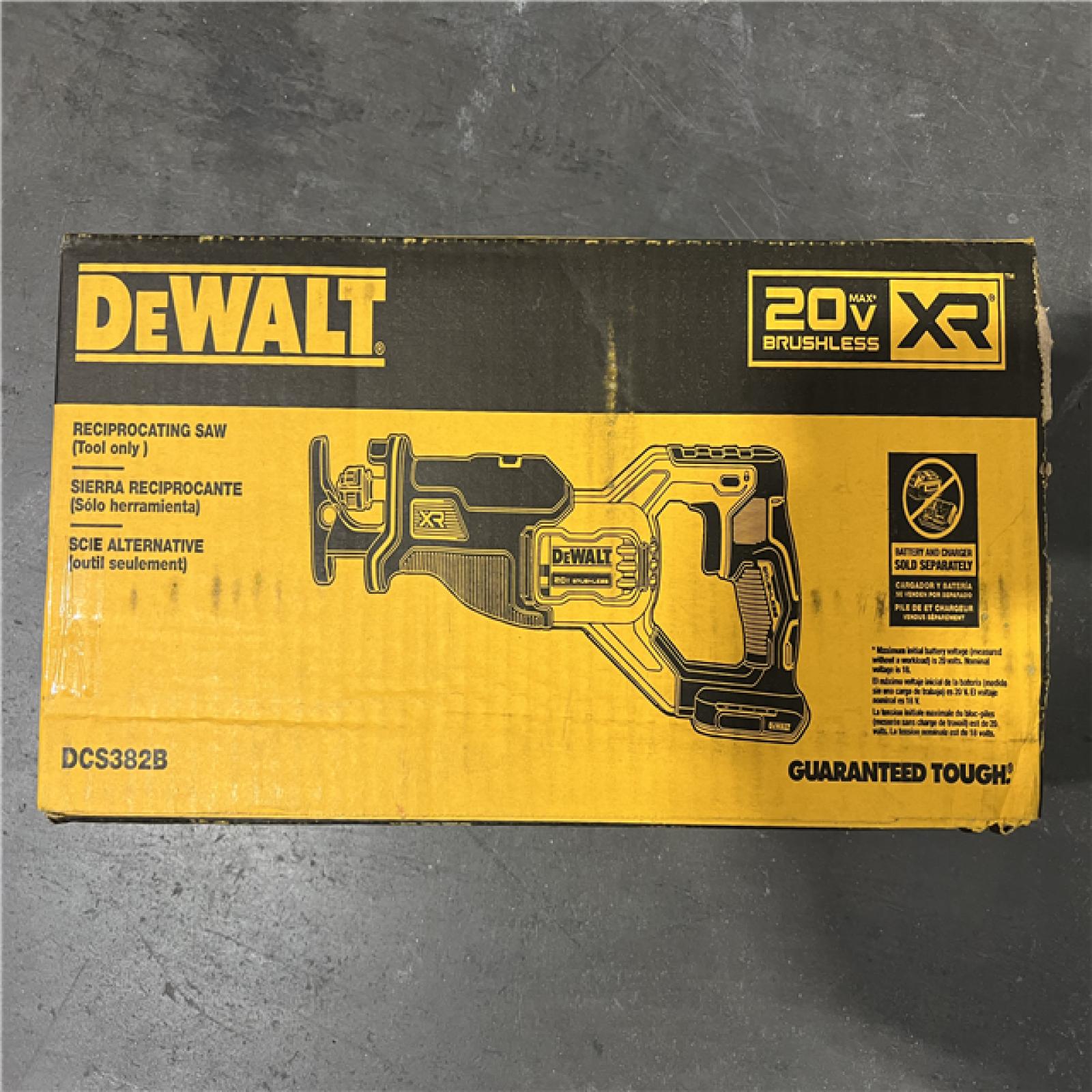 NEW! - DEWALT 20V MAX XR Cordless Brushless Reciprocating Saw (Tool Only)