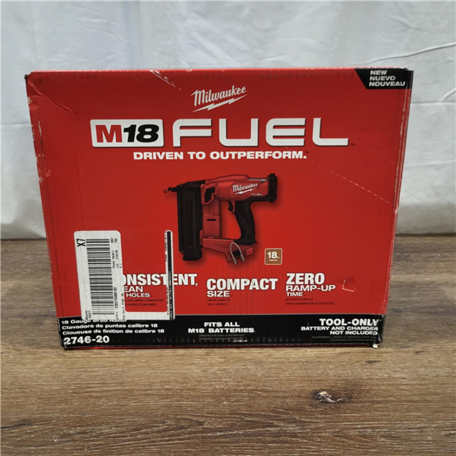 AS-IS Milwaukee M18 FUEL 18 Gauge Brad Nailer