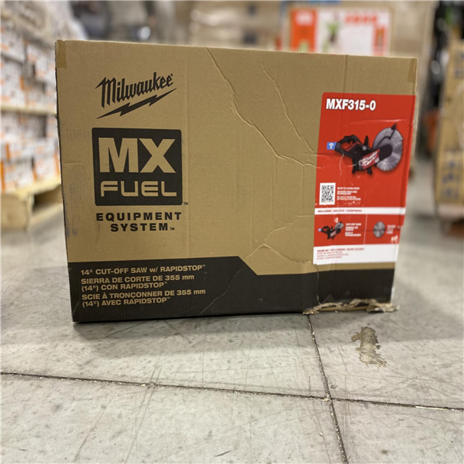 LIKE NEW! - Milwaukee MX FUEL Lithium-Ion 14 in. Cut-Off Saw with RAPIDSTOP Brake and Diamond Ultra Segmented Blade (Tool-Only)