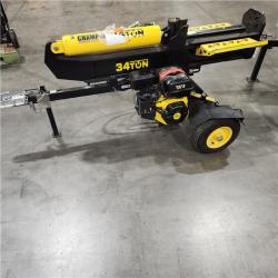 Dallas Location - As-Is  Champion Power Equipment 34 Ton 338 cc Gas Wood Log Splitter