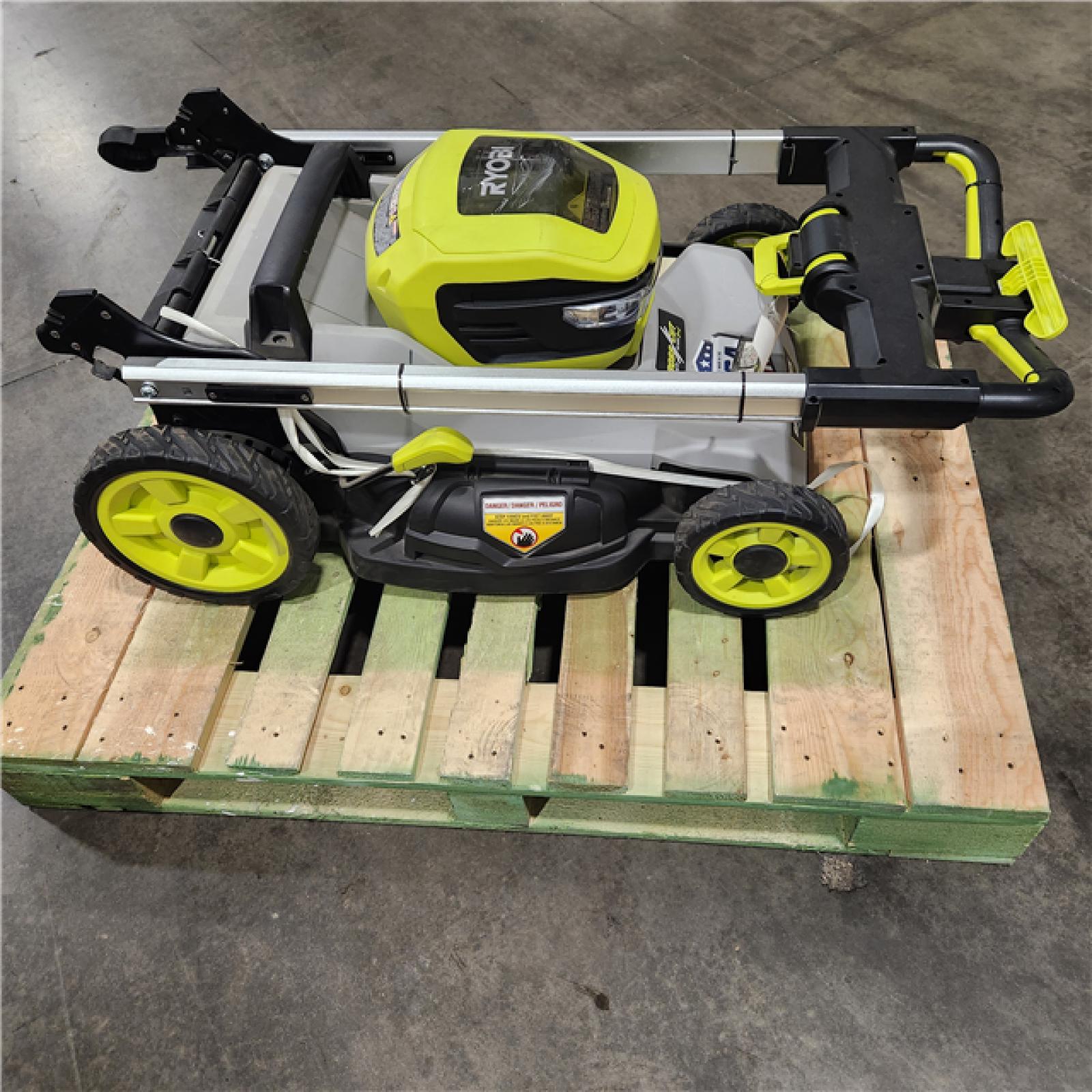 DALLAS LOCATION - AS-IS RYOBI 40V HP Brushless 21 in. Cordless Battery Walk Behind Multi-Blade Self-Propelled Mower