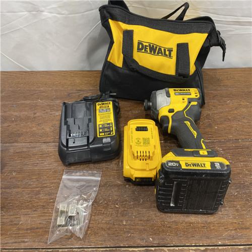 AS-ISDEWALT ATOMIC 20V MAX* Brushless Cordless Compact 1/4 in. Impact Driver Kit