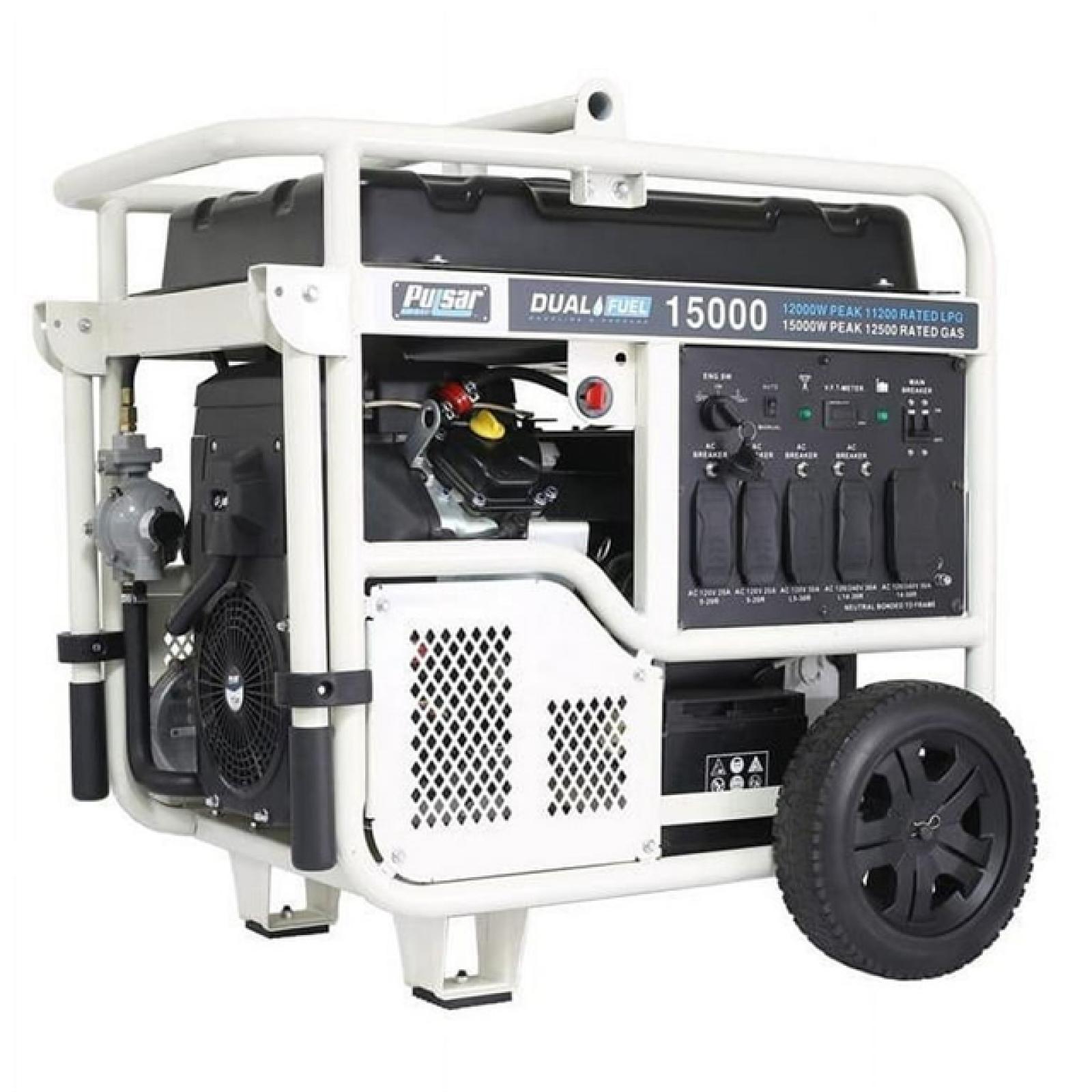 Houston Location - AS-IS Pulsar 15,000 Watt Dual Fuel Generator