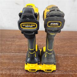 AS-IS DEWALT ATOMIC 20V MAX Brushless Cordless Drill/Driver and Impact Driver (2-Tool) Combo Kit