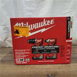 AS-IS Milwaukee M18 Compact Brushless 2-Tool Combo Kit