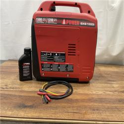 AS-IS POWER 1500-Watt Recoil Start Gasoline Powered Ultra-Light Inverter Generator with 60cc OHV Engine and CO Sensor Shutdown