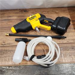 AS-IS DEWALT 20V MAX 550 PSI 1.0 GPM Cold Water Cordless Battery Power Cleaner with 4 Nozzles (Tool Only)