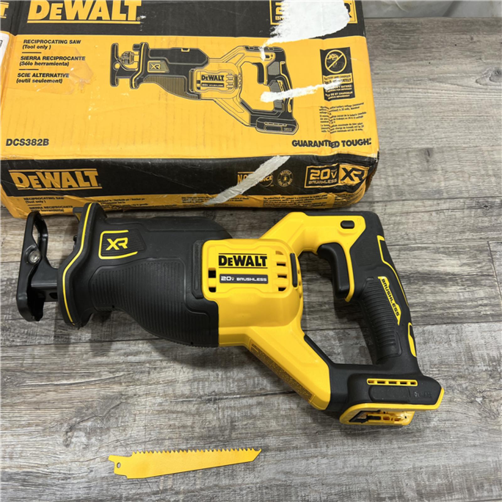 AS-IS DEWALT 20V MAX XR Cordless Brushless Reciprocating Saw (Tool Only)