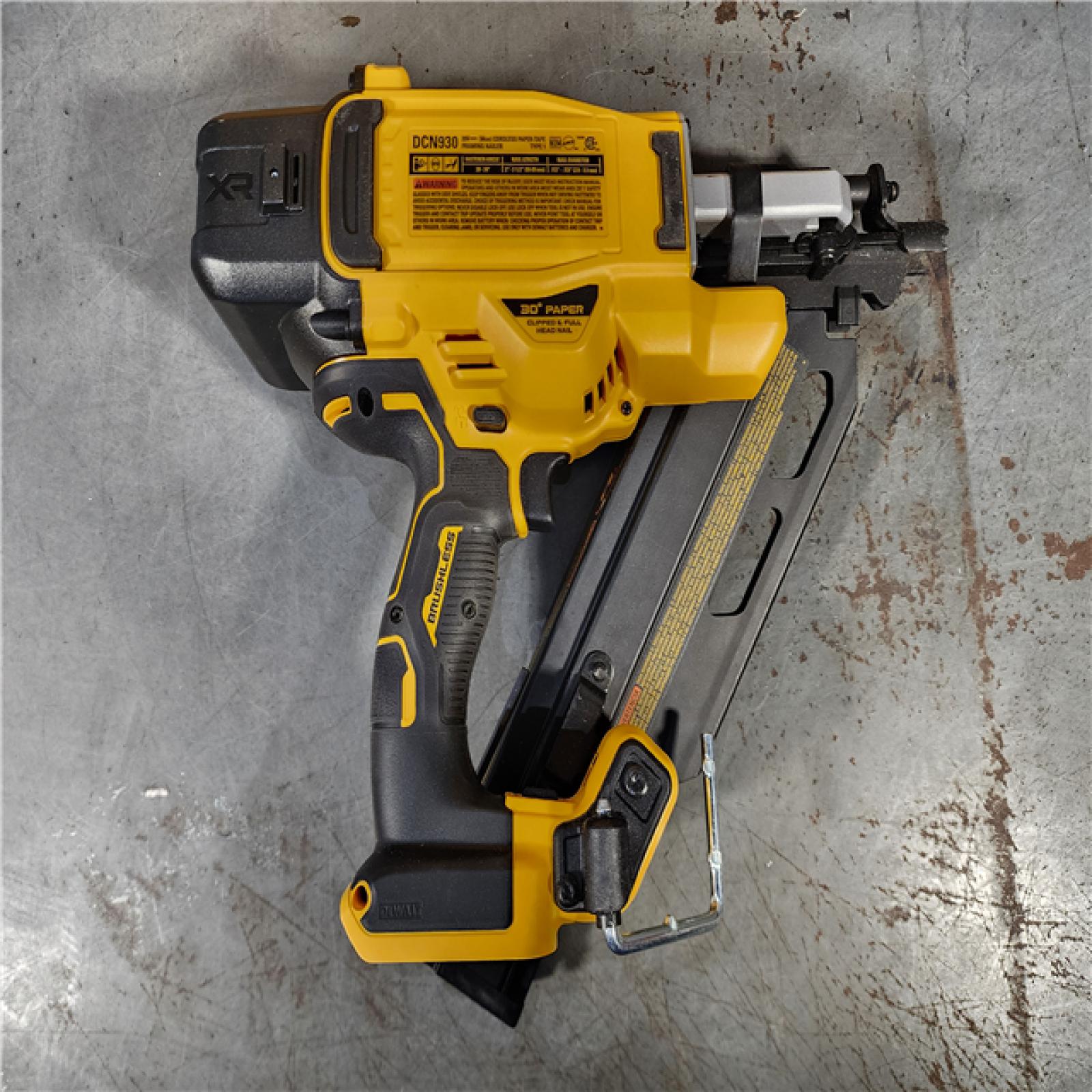 HOUSTON LOCATION - AS-IS DEWALT 20-Volt 30Â° Cordless Framing Nailer (Tool-Only)