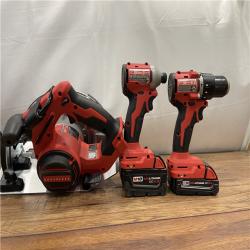 AS-IS Milwaukee M18 18-Volt Lithium-Ion Brushless Cordless (3-Tool) Combo Kit