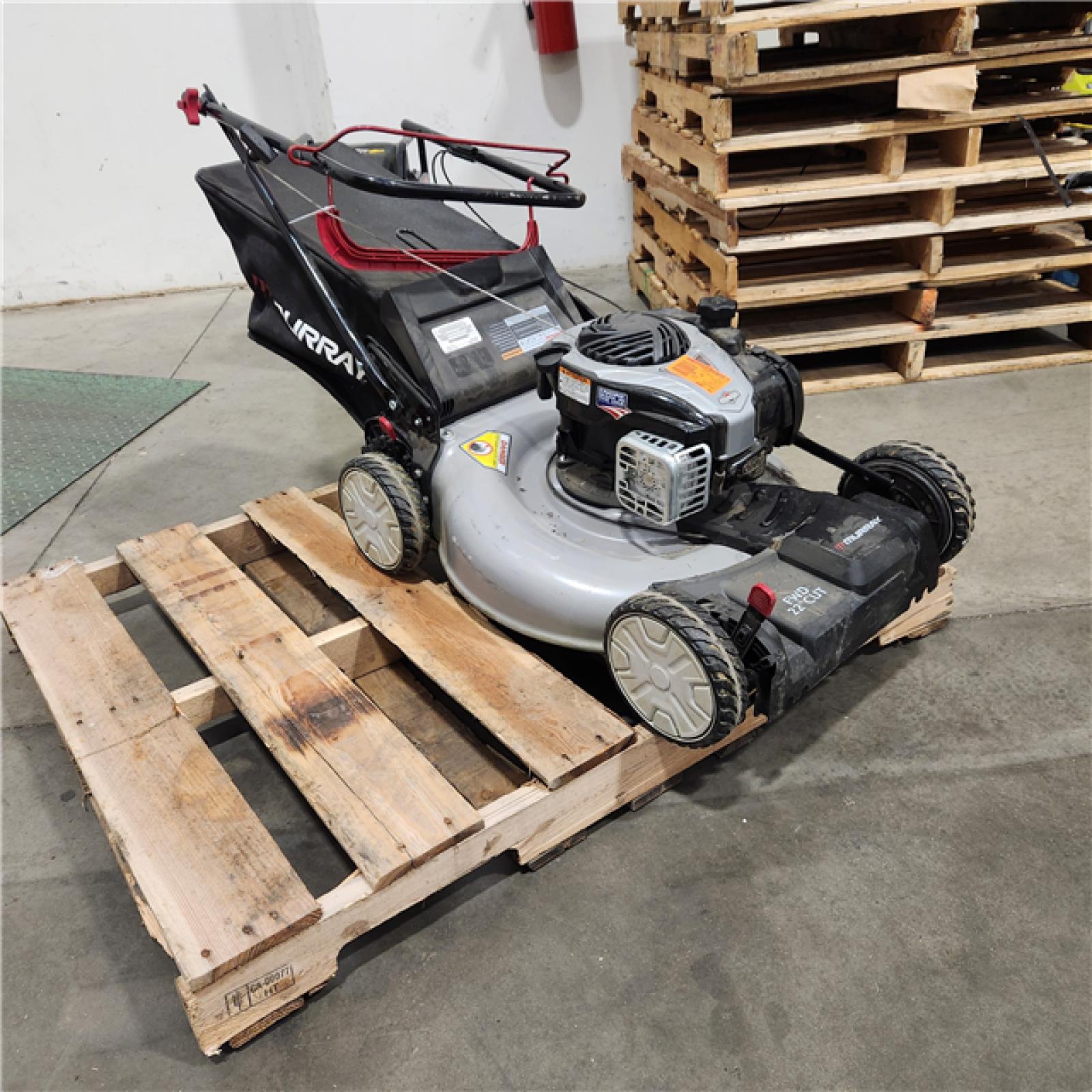 DALLAS LOCATION - AS-IS Murray 22 in. 140 cc Briggs & Stratton Walk Behind Gas Self-Propelled Lawn Mower with Front Wheel Drive and Bagger