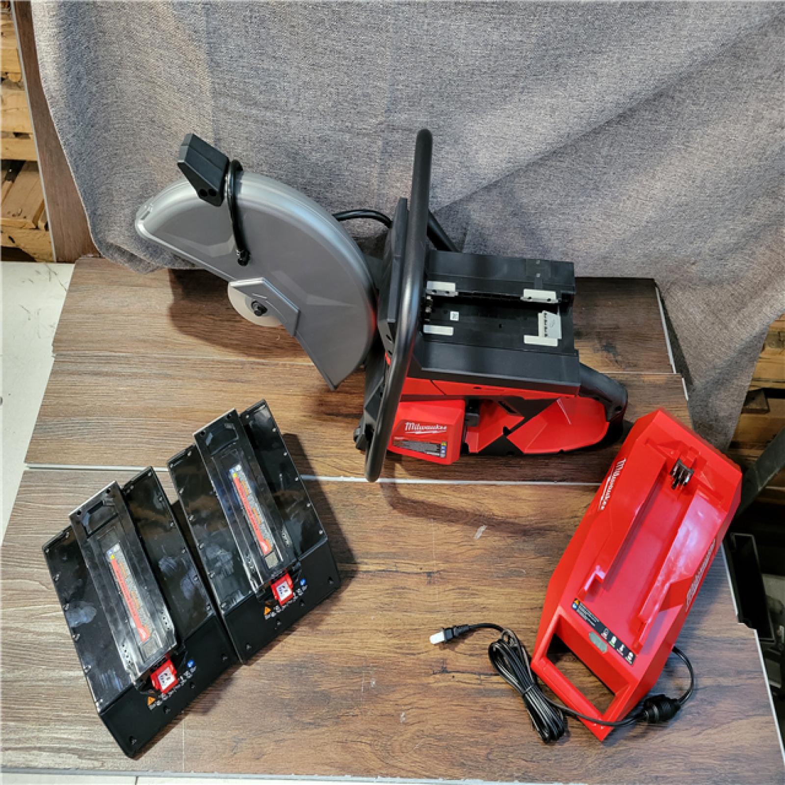 CALIFORNIA NEW MILWAUKEE 14 CUT-OFF SAW (2 BATTERIES, AND CHARGER INCLUDED)