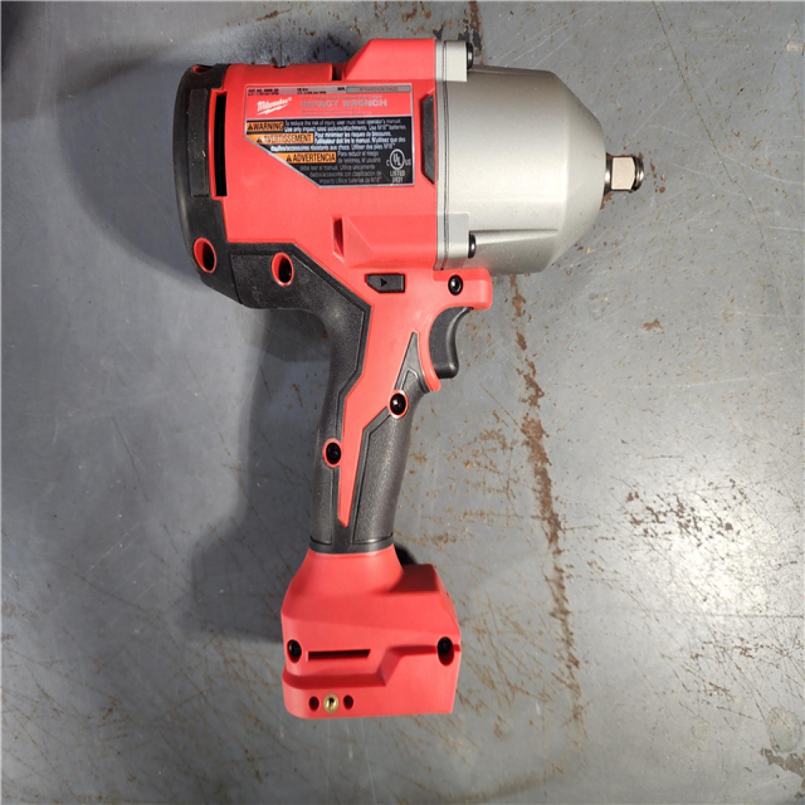 HOUSTON LOCATION - AS-IS Milwaukee 18V Cordless 1/2  Impact Wrench with Friction Ring Kit