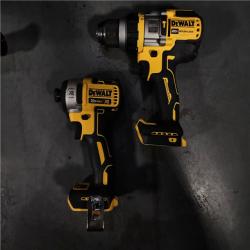 HOUSTON LOCATION - AS-IS DEWALT 20V MAX Cordless Brushless Hammer Drill/Driver 2 Tool Combo Kit with FLEXVOLT ADVANTAGE