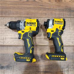 AS-IS 20V MAX XR Cordless Drill/Driver, ATOMIC Impact Driver 2 Tool Combo Kit, (2) 2.0Ah Batteries, Charger, and Bag