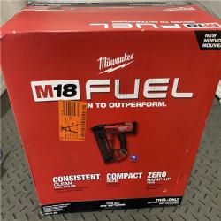 Houston location AS-IS Milwaukee 2841-20 18V Cordless Gen II 16 Gauge Angled Finish Nailer (Tool Only)