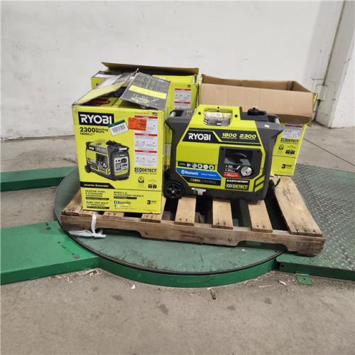 Dallas Location - As-Is Ryobi 2300-Watt Bluetooth Inverter Generator (Lot Of 4)