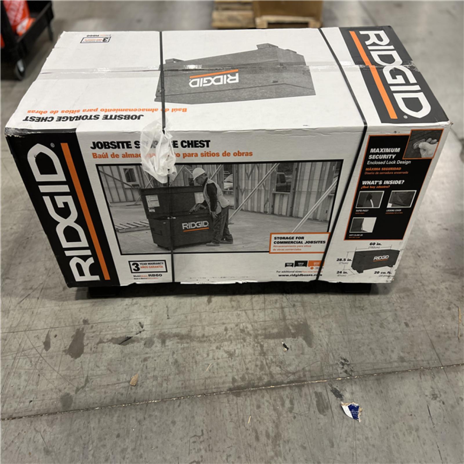 DALLAS LOCATION - RIDGID 60 IN. X 24 IN. UNIVERSAL STORAGE CHEST