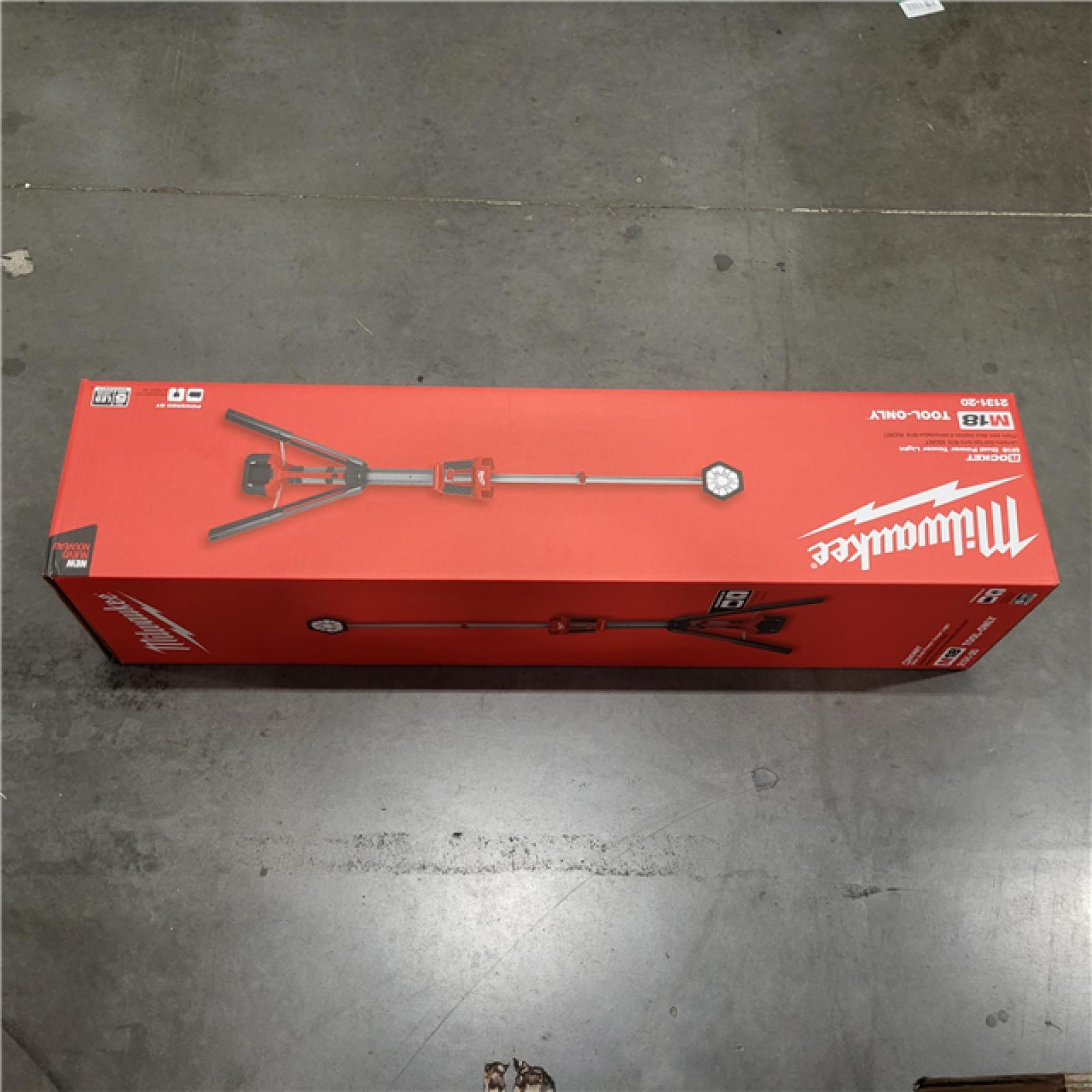 NEW! Milwaukee M18 18V Cordless Rocket Dual Power Tower Light (Tool Only)