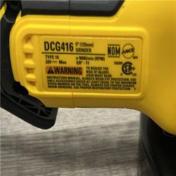 AS-IS DEWALT 20V MAX Cordless Brushless 4.5 - 5 in. Paddle Switch Angle Grinder with FLEXVOLT ADVANTAGE (Tool Only)