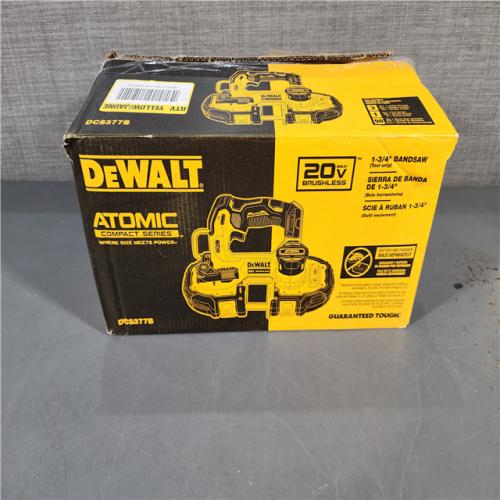 HOUSTON LOCATION - AS-IS Dewalt DCS377B 20V MAX ATOMIC Brushless Cordless 1-3/4  Compact Bandsaw (TOOL ONLY)