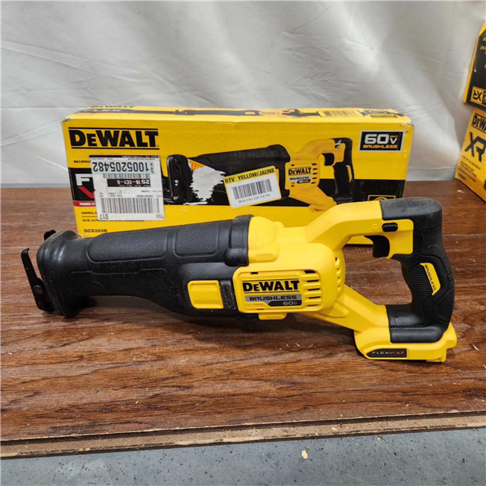 AS-IS DeWalt DCS389B FLEXVOLT 60V MAX Cordless Brushless Reciprocating Saw (Tool-Only)