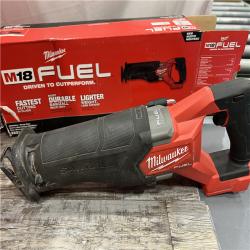 AS-IS Milwaukee M18 18V Fuel Sawzall 1-1/4  Reciprocating Saw Cordless Lithium-Ion Brushless 2821-20