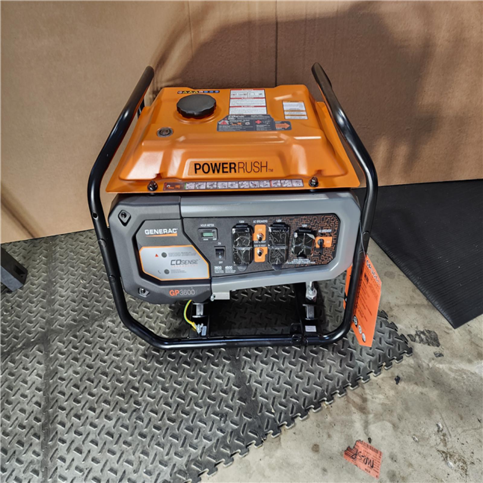 HOUSTON LOCATION - AS-IS Generac 7678 GP3600 Portable Generator Orange Black